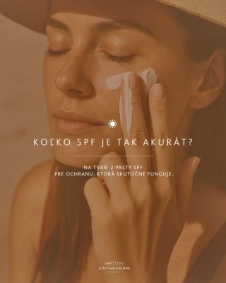 Aby slnečná ochrana skutočne fungovala, záleží aj na množstve. Orientujte sa pomocou jednoduchej metódy: ✌️ Na tvár vždy 2...